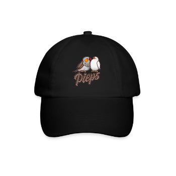 Zebra finches PIEPS Zebrafinch magnificent finches - Baseball Cap - black/black - Front