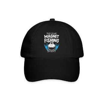 This Is My Magnet Fishing Shirt Fisherman Hunting - Baseball Cap - black/black - Front