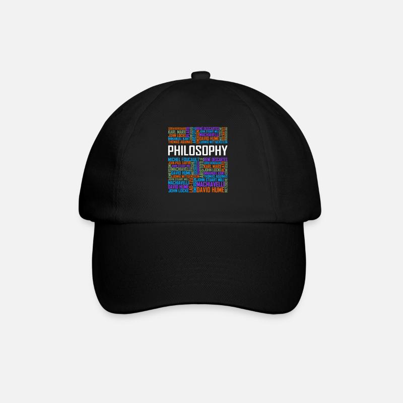 Philosophy - Words - Baseball Cap - black/black