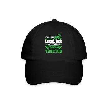 Tracteur Boy Tracteur tracteur tracteur - Casquette classique - noir/noir - Devant