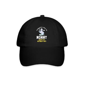 Mother's Day Mother Mummy First Elephant Gift - Baseball Cap - black/black - Front