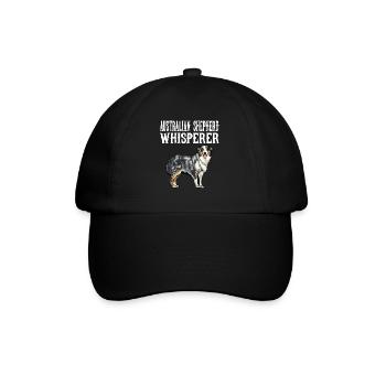 Amant australien drôle de crabot de whisperer de berger - Casquette classique - noir/noir - Devant