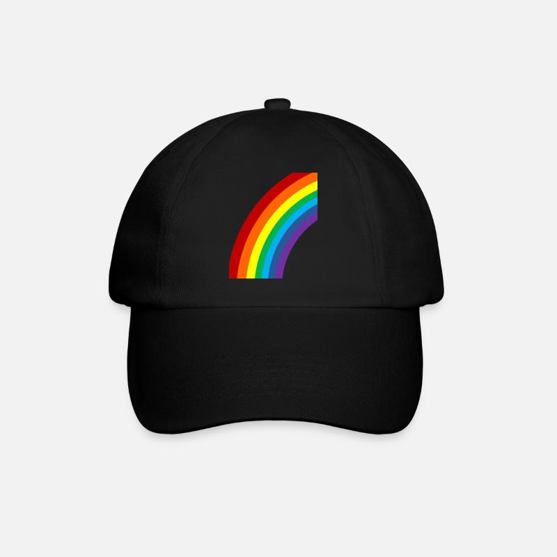arc-en-ciel Lgbt - Casquette classique - noir/noir