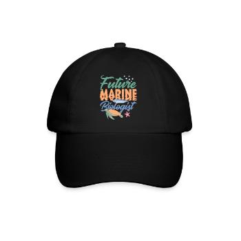 Futur biologiste marin Biologie marine Amour de la mer - Casquette classique - noir/noir - Devant