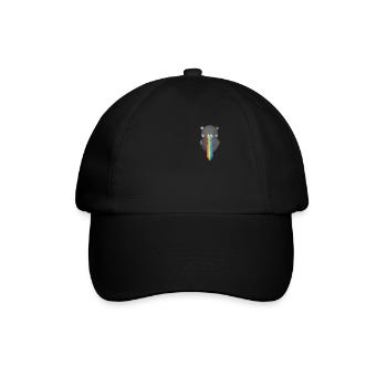 Bear Teddy Rainbow LGBT Pride Gay CSD - Baseball Cap - black/black - Front