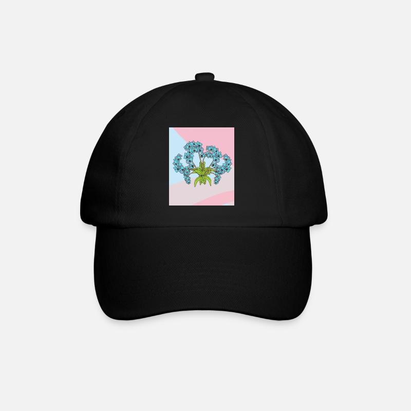 Vintage Fleurs Colorées - Casquette classique - noir/noir