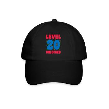 Joyeux anniversaire, 20 ans - Casquette classique - noir/noir - Devant