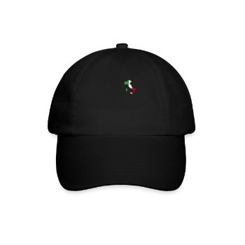 Italy Flag Country Italia Italian Boots Flag - Baseball Cap - black/black - Front