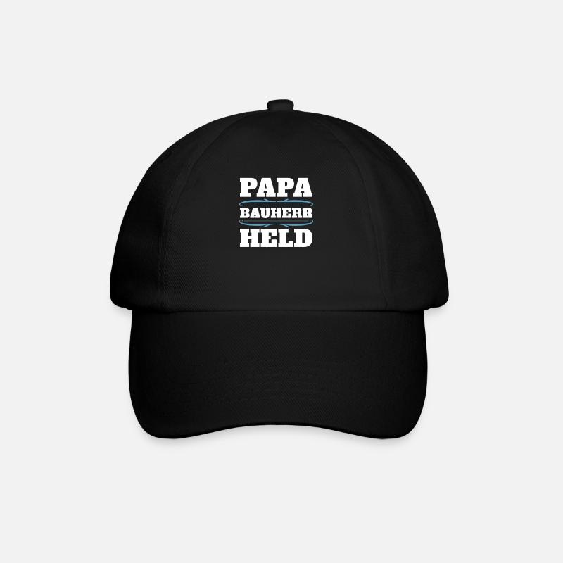 Bauherr - Baseballkappe - Schwarz/Schwarz