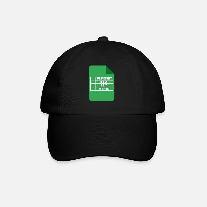 Spreadsheet Users Do It In Cells Excel Accountant - Baseballkappe - Schwarz/Schwarz