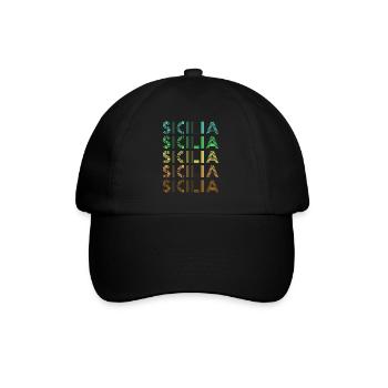 Sicily Retro Sicilia - Baseball Cap - black/black - Front