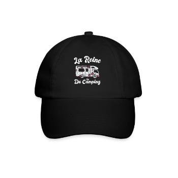 La Reine Du Camping Campeuse Cadeau Campeur Femme - Casquette classique - noir/noir - Devant
