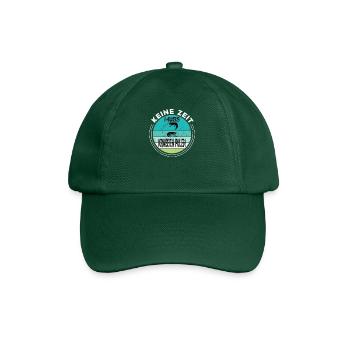 Keine Zeit muss Krabben pulen Nordsee Norddeutsch - Baseballkappe - Flaschengrün - Vorne