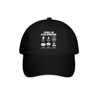 Irland Irland Irish Geschenk - Baseballkappe - Schwarz/Schwarz - Vorne