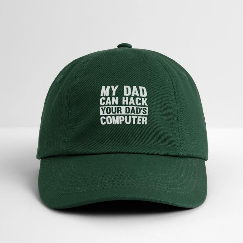 Hacker Hacking Code Computer papa saying gift Baseball Cap