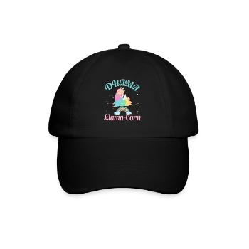 Drama Llama-Corn Unicorn Unicorn Unicorn Unicorns Children - Baseball Cap - black/black - Front