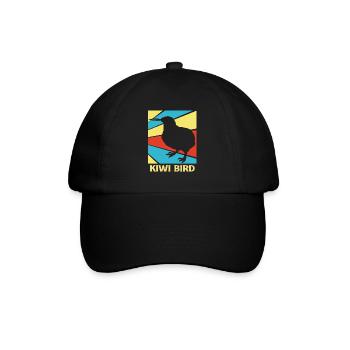 kiwi-vogel Kiwi Vogel - Baseballkappe - Schwarz/Schwarz - Vorne