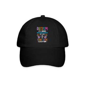 Enfant de soutien de famille de maman d'autisme - Casquette classique - noir/noir - Devant