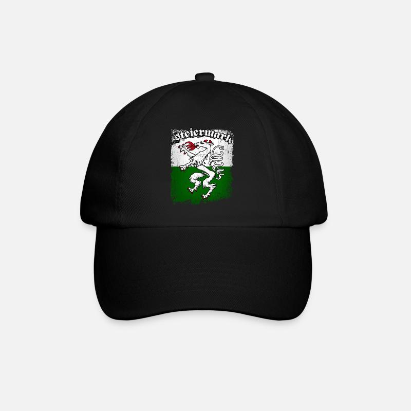 Steiermark - Baseballkappe - Schwarz/Schwarz