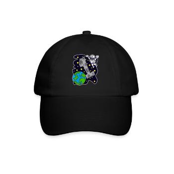1 anniversaire astronaute garçons Anniversaire d’enfant - Casquette classique - noir/noir - Devant