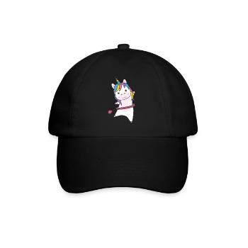 Unicorn the hullern smart hoop sport unicorns - Baseball Cap - black/black - Front