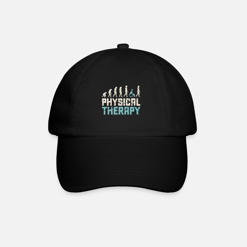 Physiotherapeut Beruf - Baseballkappe - Schwarz/Schwarz