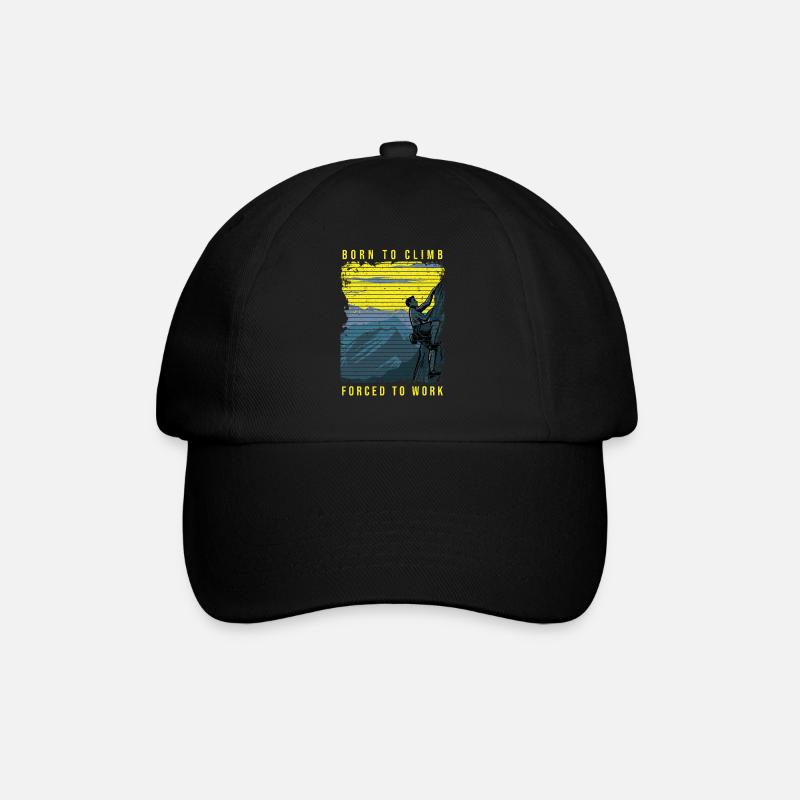 Rock Climbing Climber Born Climb - Casquette classique - noir/noir