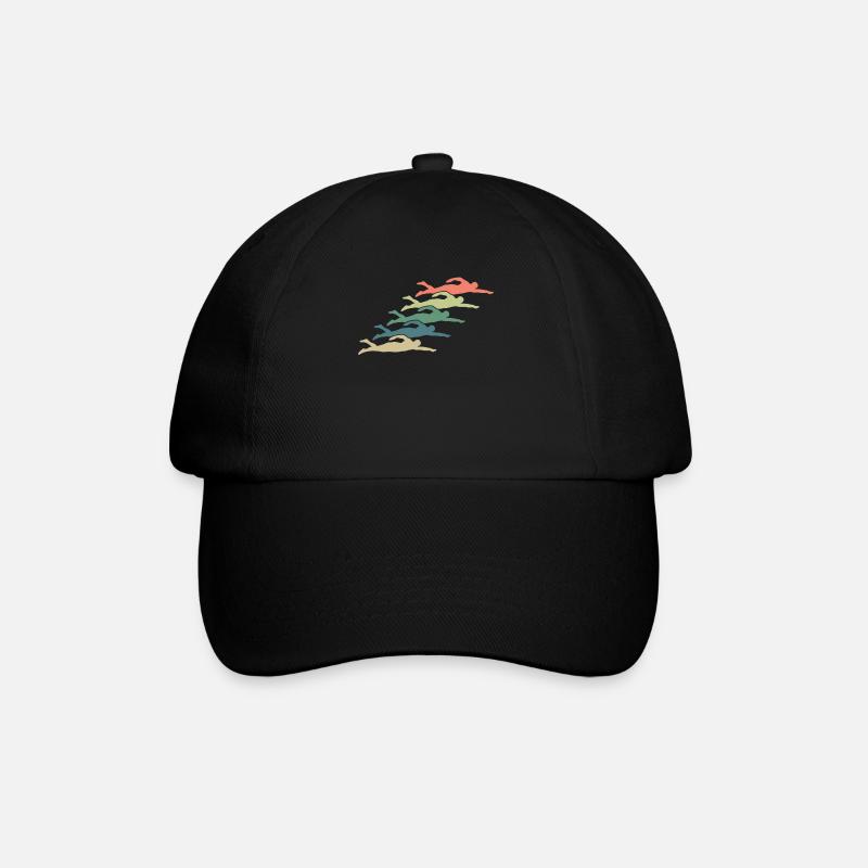 Schwimmen Schwimmer - Baseballkappe - Schwarz/Schwarz