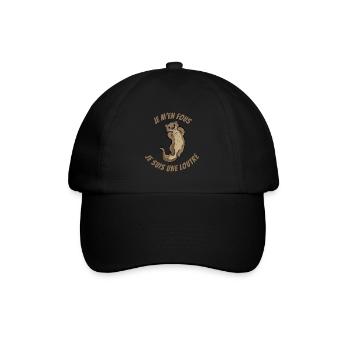 Je M'en Fous, Je Suis Une Loutre - Casquette classique - noir/noir - Devant