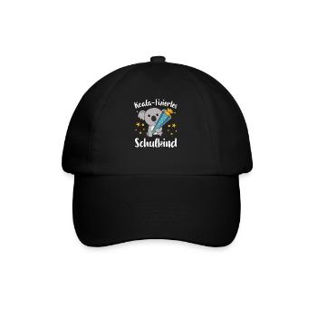 Kindergarten Koala Schule Kinder Schultüte süß - Baseballkappe - Schwarz/Schwarz - Vorne
