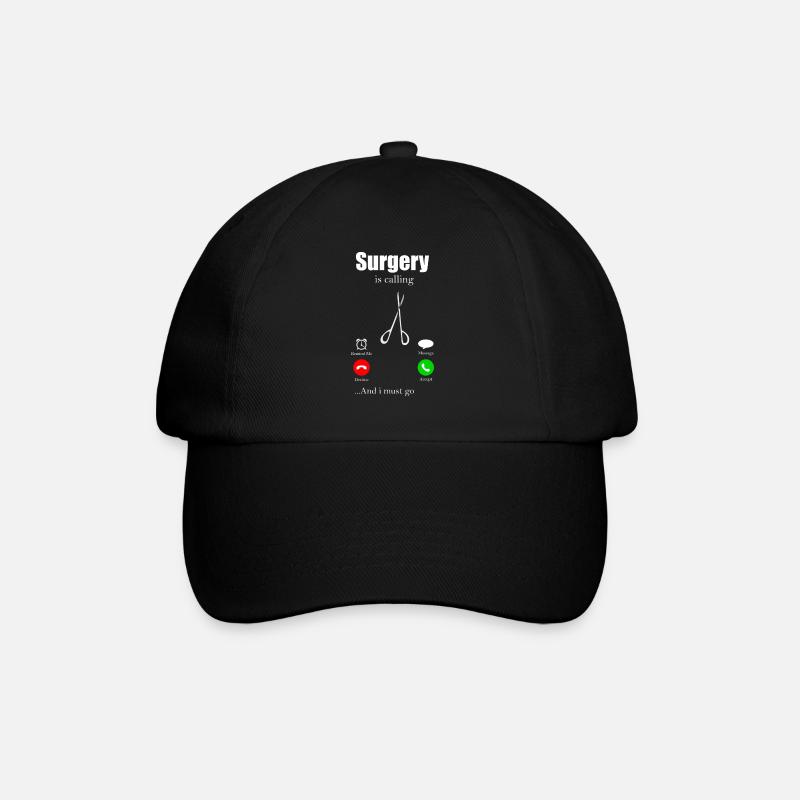 Chirurg - Baseballkappe - Schwarz/Schwarz