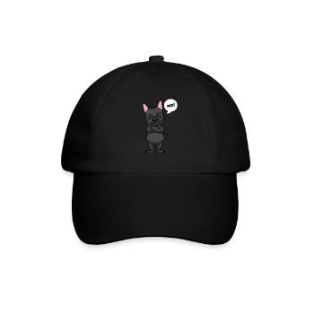 Stubborn French Bulldog Dog Funny - Baseball Cap - black/black - Front