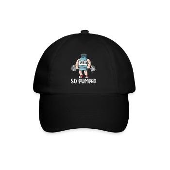 So Pumped Diabetes Diabetiker Geschenk - Baseballkappe - Schwarz/Schwarz - Vorne