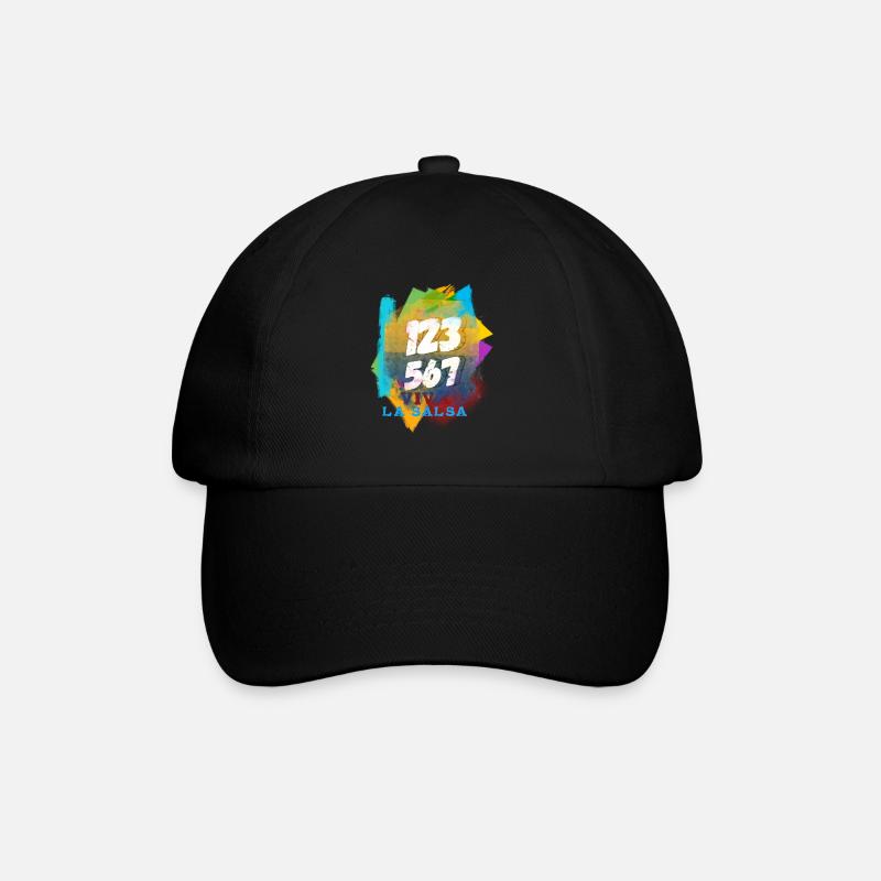 Salsa Tanz Salsa 123 567 - Baseballkappe - Schwarz/Schwarz