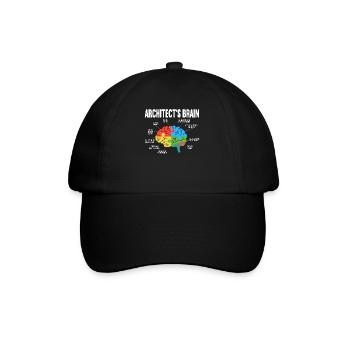 Architect Brain Humor Architecture Architect - Baseball Cap - black/black - Front
