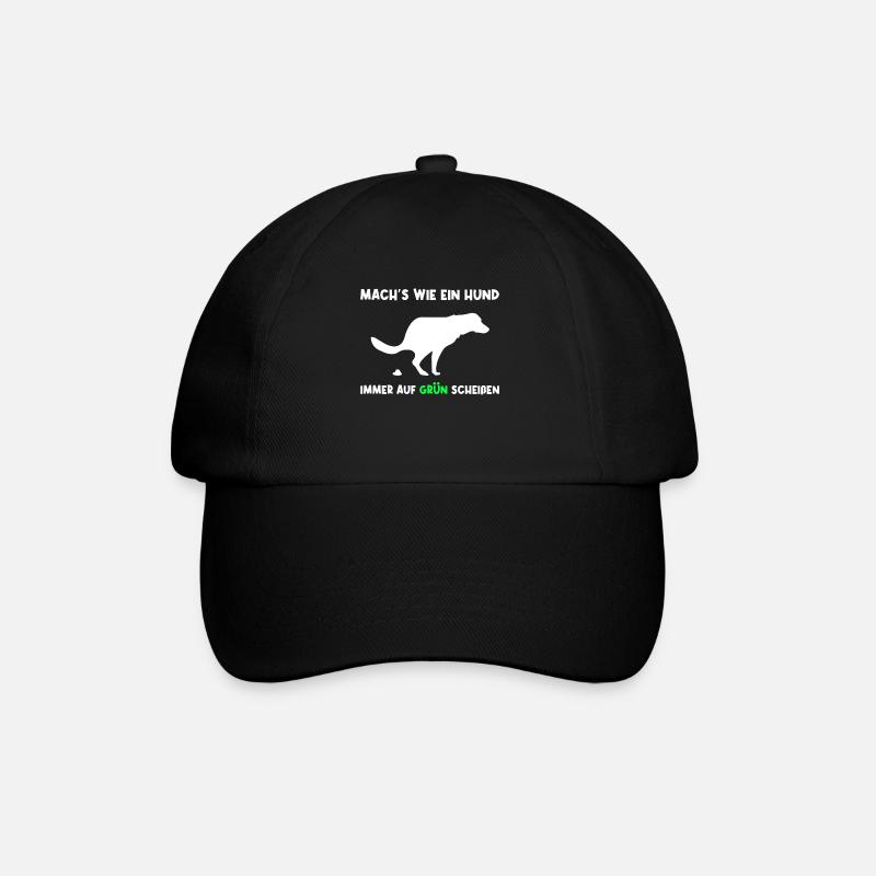 Bundestagswahl Grüne Protest Statement Geschenk - Baseballkappe - Schwarz/Schwarz