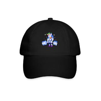 Fitness Unicorn Weightlifting Dumbbell Gym - Baseball Cap - black/black - Front