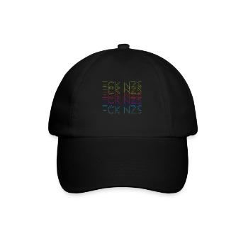 Links Antifaschist retro Statement Gift - Baseball Cap - black/black - Front