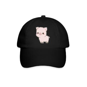Sweet pig - Baseball Cap - black/black - Front