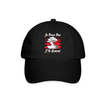 Bonsai Humour Bonsai Japonais - Casquette classique - noir/noir - Devant