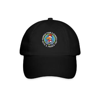 Seagull With A French Fry French Fries Gift - Baseball Cap - black/black - Front