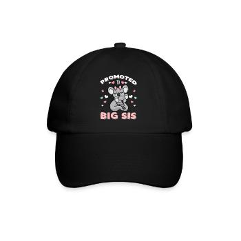 Je vais avoir une grande soeur de la grossesse cadeau - Casquette classique - noir/noir - Devant