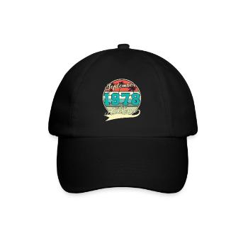 Septembre 1978 Idée de cadeau - Casquette classique - noir/noir - Devant