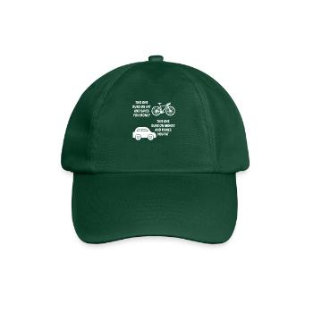 Vélo Voiture Économisez de l’argent Vélo Vélo - Casquette classique - vert bouteille - Devant