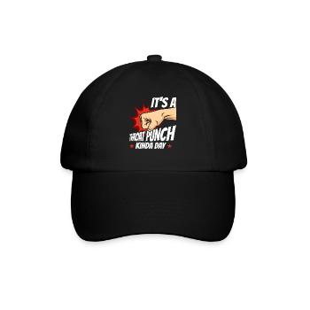 It's A Throat Punch Kinda Day Punching - Baseball Cap - black/black - Front