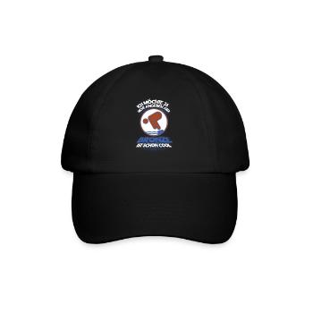 Schwimmen Schwimmer Bronze Geschenk - Baseballkappe - Schwarz/Schwarz - Vorne