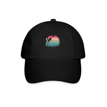 Grimper rocheux vintage femme grimpeuse - Casquette classique - noir/noir - Devant