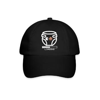 dad gamer humor - Baseball Cap - black/black - Front