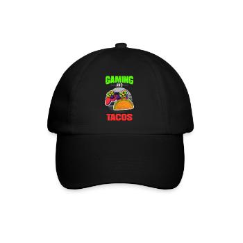 Gaming Gaming And Tacos - Baseball Cap - black/black - Front