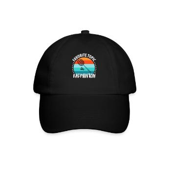Badminton Federball Joueur de badminton - Casquette classique - noir/noir - Devant